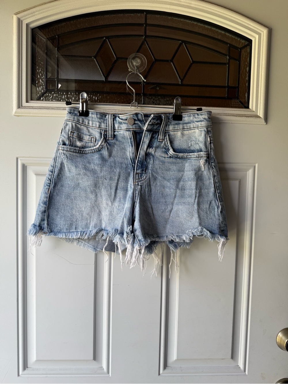 Vervet Light Blue Wash Denim Shorts